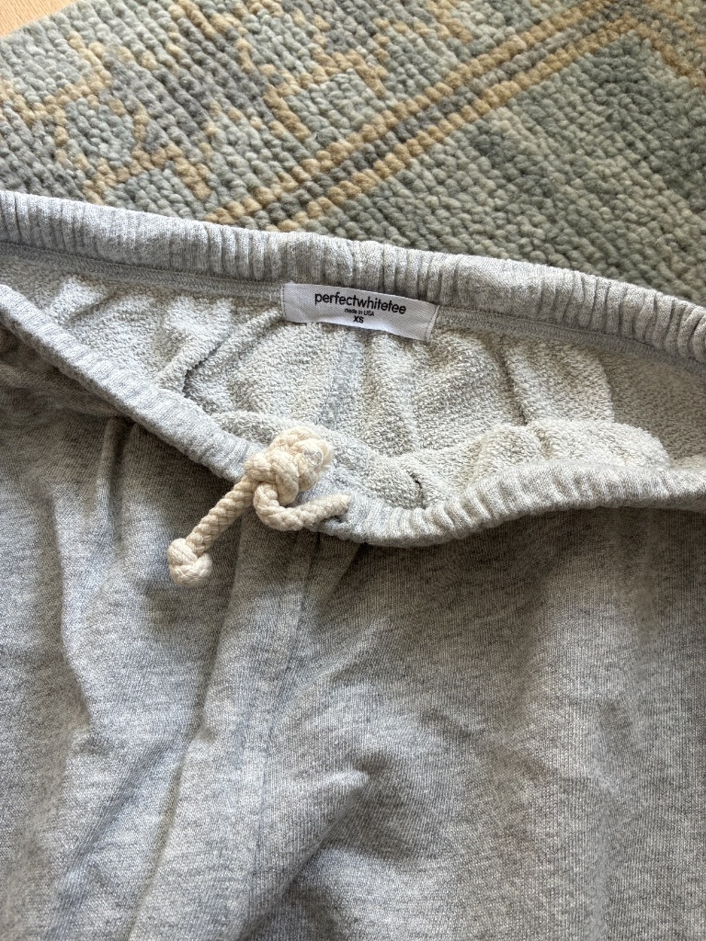 perfectwhitetee johnny sweatpants xs grey